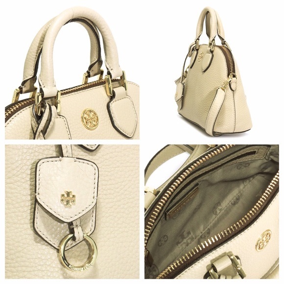 Tory Burch Robinson Pebbled Mini Dome Satchel - Picture 2 of 6